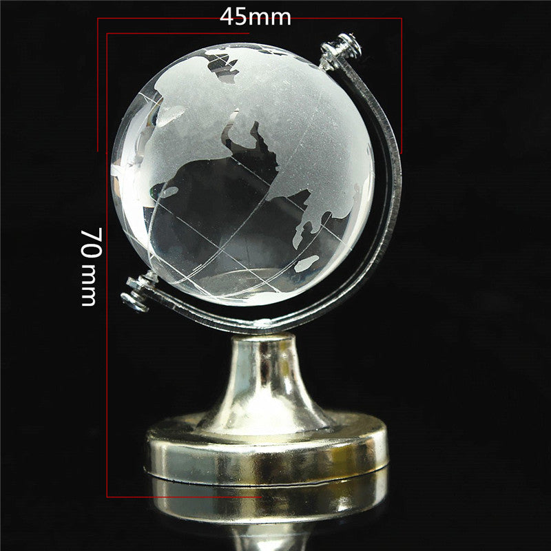 Mini Globe Terrestre en cristal • Vintage Univers