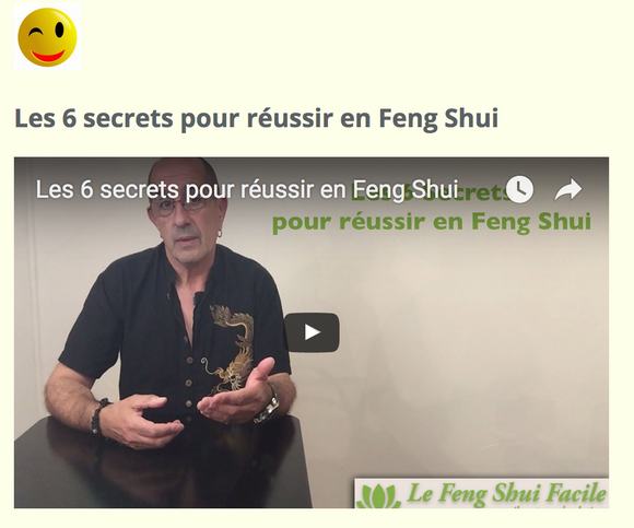 Formation « Les 6 Secrets pour Réussir en Feng Shui »