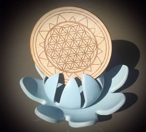 Fleur de vie en bois faite main