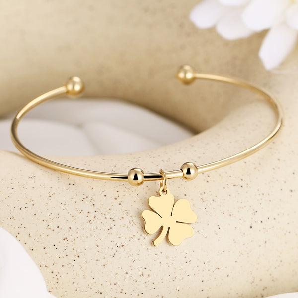 Solada Bracelet femme trèfle à quatre feuilles avec strass: en vente à  7.99€ sur