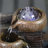 Fontaine Feng Shui lumineuse à boule