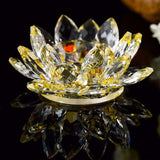 Photophore Fleur de Lotus en Cristal