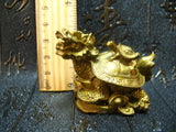 Tortue Dragon Feng Shui Bronze Symbole de Protection, Richesse, Longévité..