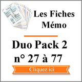 Fiches Mémo Feng Shui Duo Pack 2 - Fiches n° 27 à 77